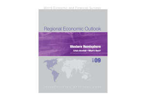 Regional Economic Outlook: Western Hemisphere