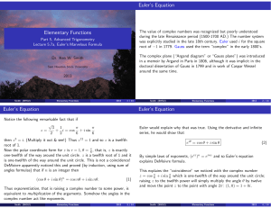 5.7 Euler`s Marvelous Formula (slides, 4-to-1)