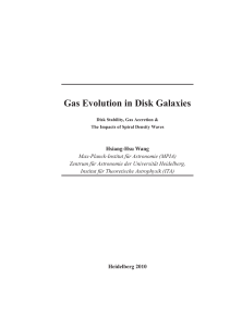 Gas Evolution in Disk Galaxies