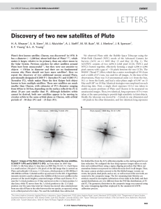 Discovery of two new satellites of Pluto