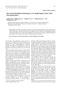 Direct Drug Metabolism Monitoring in a Live Single Hepatic Cell by