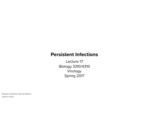 Persistent Infections