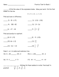 Practice quiz for investigation 4