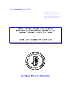 Estimating Quarterly Indicators of Economic Activity for the States of