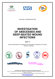 investigation of abscesses and deep