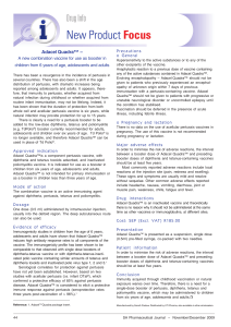 Adacel Quadra - SA Pharmaceutical Journal
