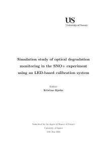Simulation study of optical degradation monitoring in the SNO+
