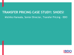 Transfer Pricing Case STUDY: SHOES!