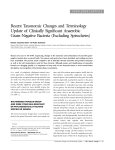 Recent Taxonomic Changes and Terminology Update of Clinically