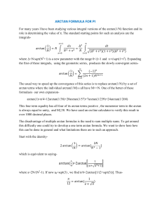 arctan formula for pi