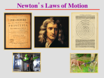 Newton`s Laws of Motion - Tamalpais Union High School District