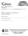 Electron irradiation of p-type Mercury Cadmium Telluride.