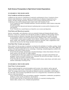 Earth Science Prerequisites to High School Content Expectations