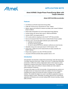 Single-Phase Power/Energy Meter with Tamper