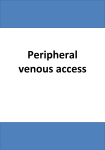 Peripheral vein cannulation