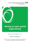 Having an open partial nephrectomy