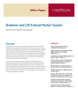 Diameter and LTE Evolved Packet System