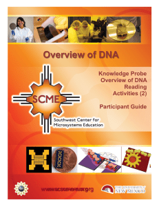 Overview of DNA - Southwest Center for Microsystems Education