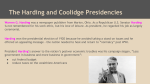 The Harding and Coolidge Presidencies