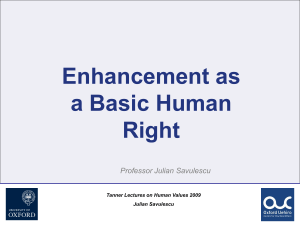 Enhancement as a Basic Human Right
