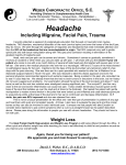 Apr 2014: Headache - Weber Chiropractic Office SC