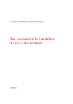 Tax competition in East Africa: A race to the