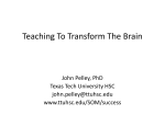 Teaching To Transform The Brain