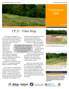 Continuous CRP CP 21 - Filter Strip - Conservation Opportunities for