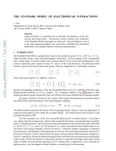 The Standard Model of Electroweak Interactions