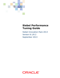 Siebel Performance Tuning Guide