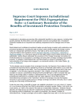 Supreme Court Imposes Jurisdictional Requirement for FSIA