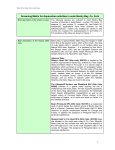 Screening Matrix for Aquaculture activities in outer Bantry Bay