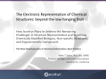 The Electronic Representation of Chemical Structures: beyond the