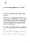 Temperature feedbacks to the carbon cycle in - Mistra