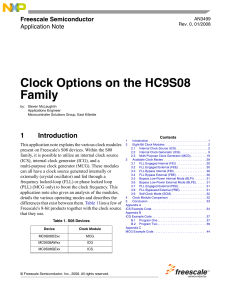 AN3499, Clock Options on the HC9S08 Family