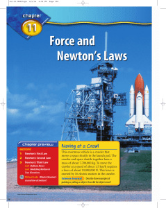 Force and Newton`s Laws - McGraw Hill Higher Education