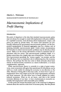 Macroeconomic Implications of Profit Sharing