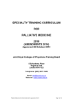 2010 Palliative medicine (amendments 2014)