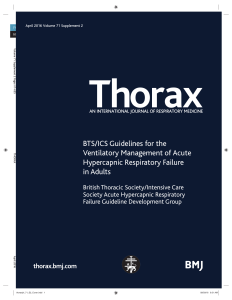 BTS/ICS Guidelines for the Ventilatory Management of Acute
