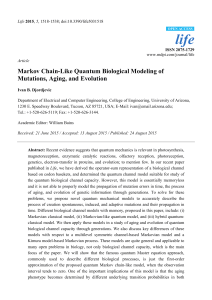 Markov Chain-Like Quantum Biological Modeling of Mutations