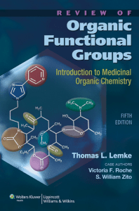 Review of Organic Functional Groups: Introduction to Medicinal