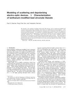 Modeling of scattering and depolarizing electro