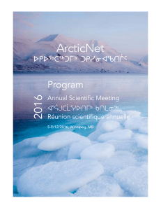 Program - ArcticNet Annual Scientific Meetings