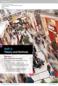 Unit 1: Theory and Methods - Assets
