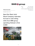 Nam Kim Steel Joint Stock Company reiterates its trust in cold rolling