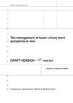 Male lower urinary tract symptoms (LUTS)