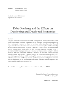 The Debt-Overhang Hypothesis and the Effects on Low/High Income