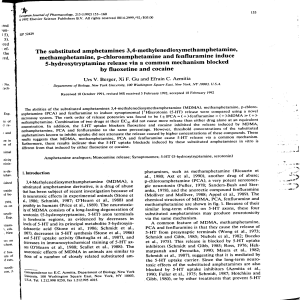 The substituted amphetamines 3,4