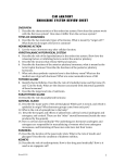 CSM ANATOMY ENDOCRINE SYSTEM REVIEW SHEET