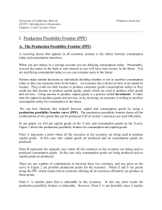 I. Production Possibility Frontier (PPF)